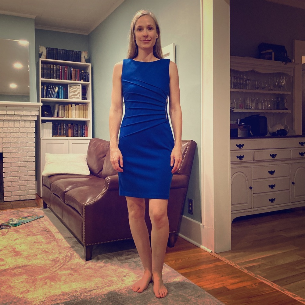 Ivanka Trump Midi Royal Blue Dress